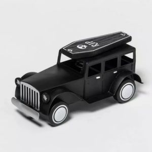 Hyde & Eek Metal Car Wooden Coffin Halloween Truck